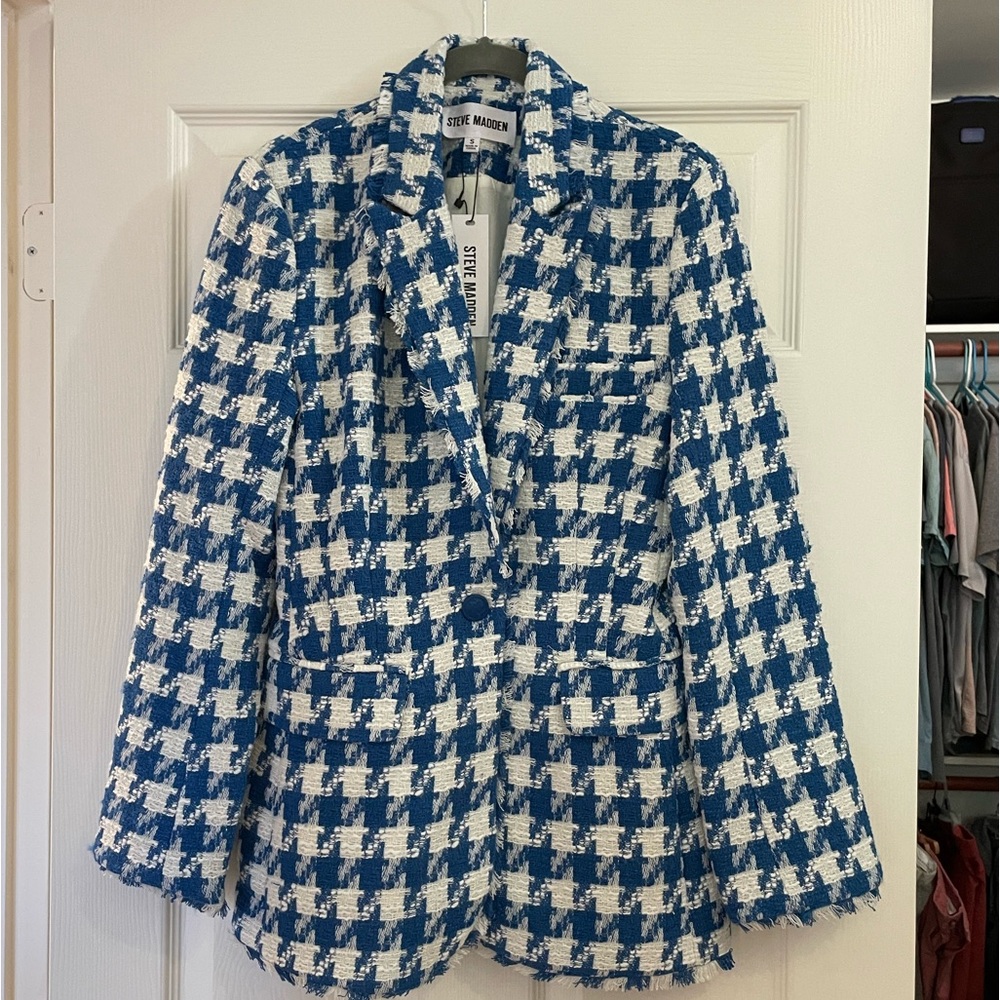 Steve Madden Houndstooth Blazer